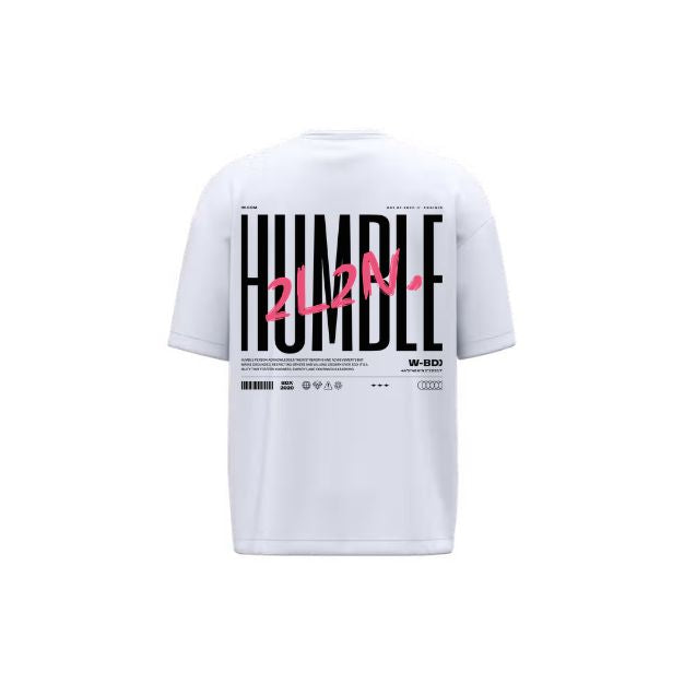 T-Shirt Unisexe Oversize - 2L2N HUMBLE brodé - White