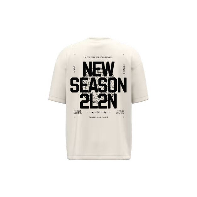T-Shirt Unisexe Oversize - 2L2N NEW SEASON - Coconut milk