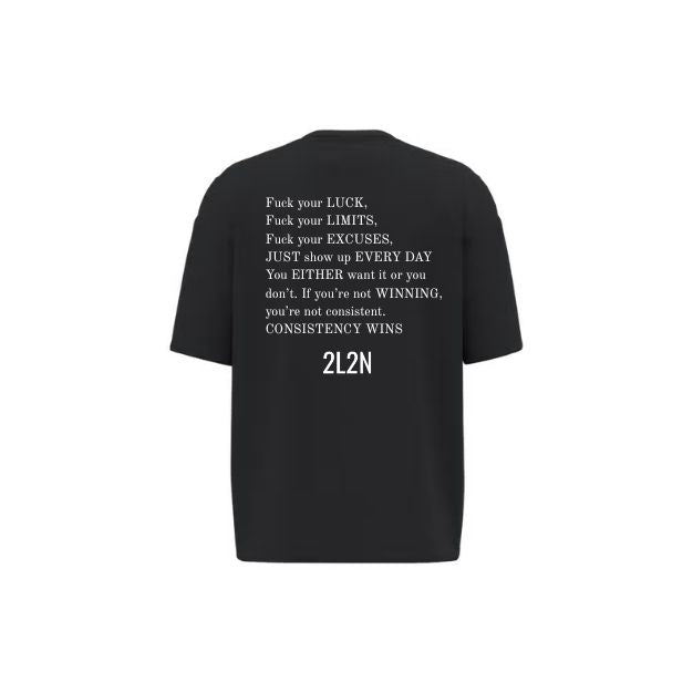 T-Shirt Unisexe Oversize - 2L2N F*CK - Black