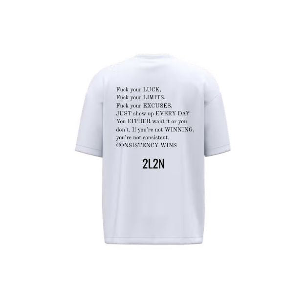 T-Shirt Unisexe Oversize - 2L2N F*CK - White
