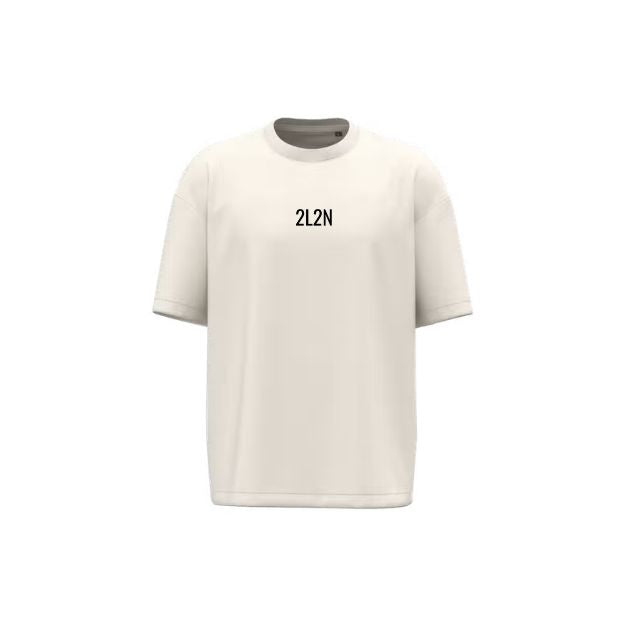 T-Shirt Unisexe Oversize - 2L2N F*CK -  Coconut Milk