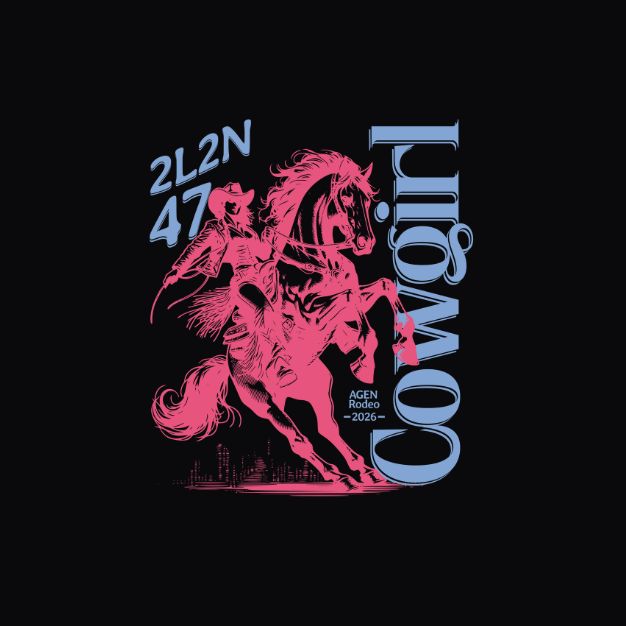 T-Shirt Unisexe Oversize - HORSE - Black