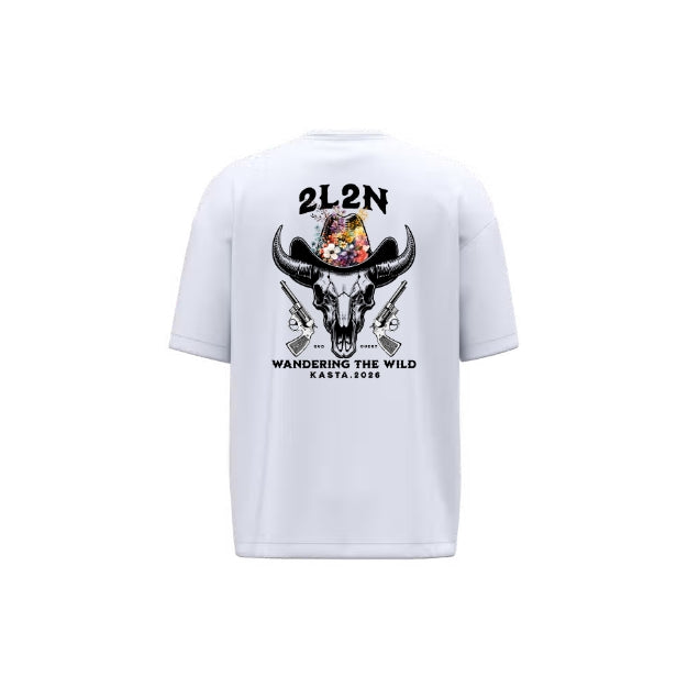 T-Shirt Unisexe Oversize - WANDERING WILD - White