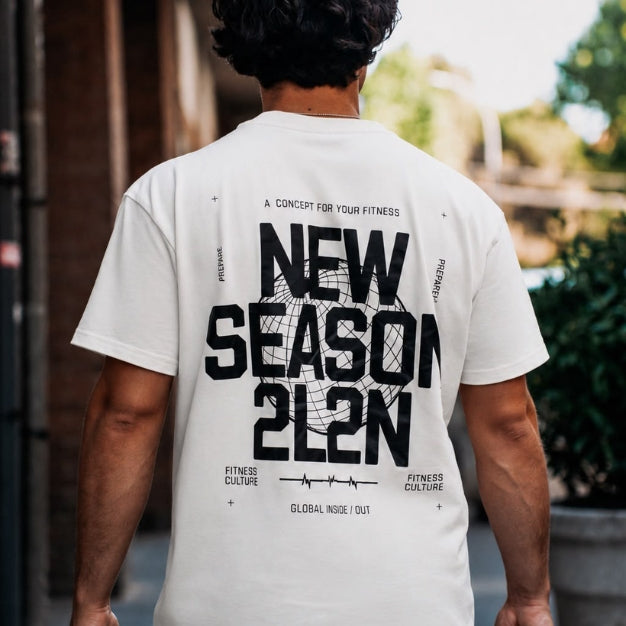 T-Shirt Unisexe Oversize - 2L2N NEW SEASON - White