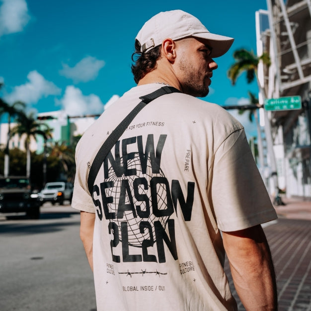T-Shirt Unisexe Oversize - 2L2N NEW SEASON - Coconut milk